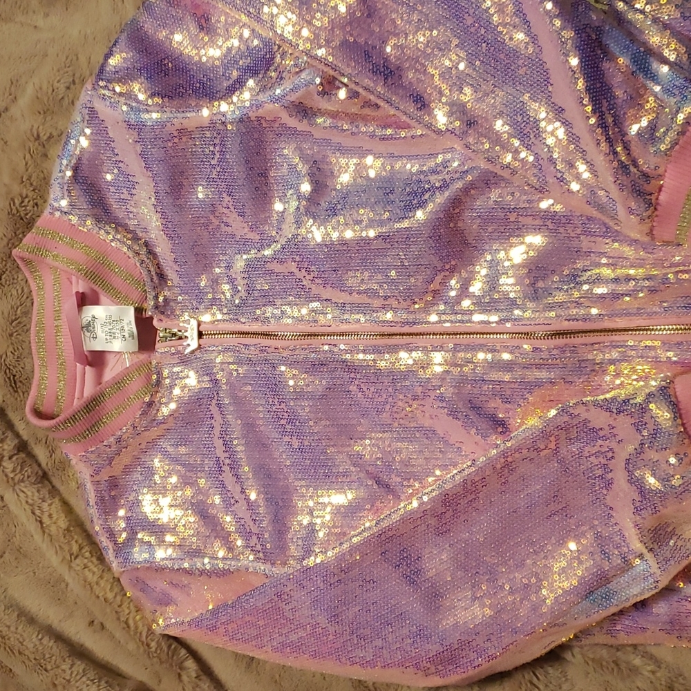 Girls Disney sequined coat